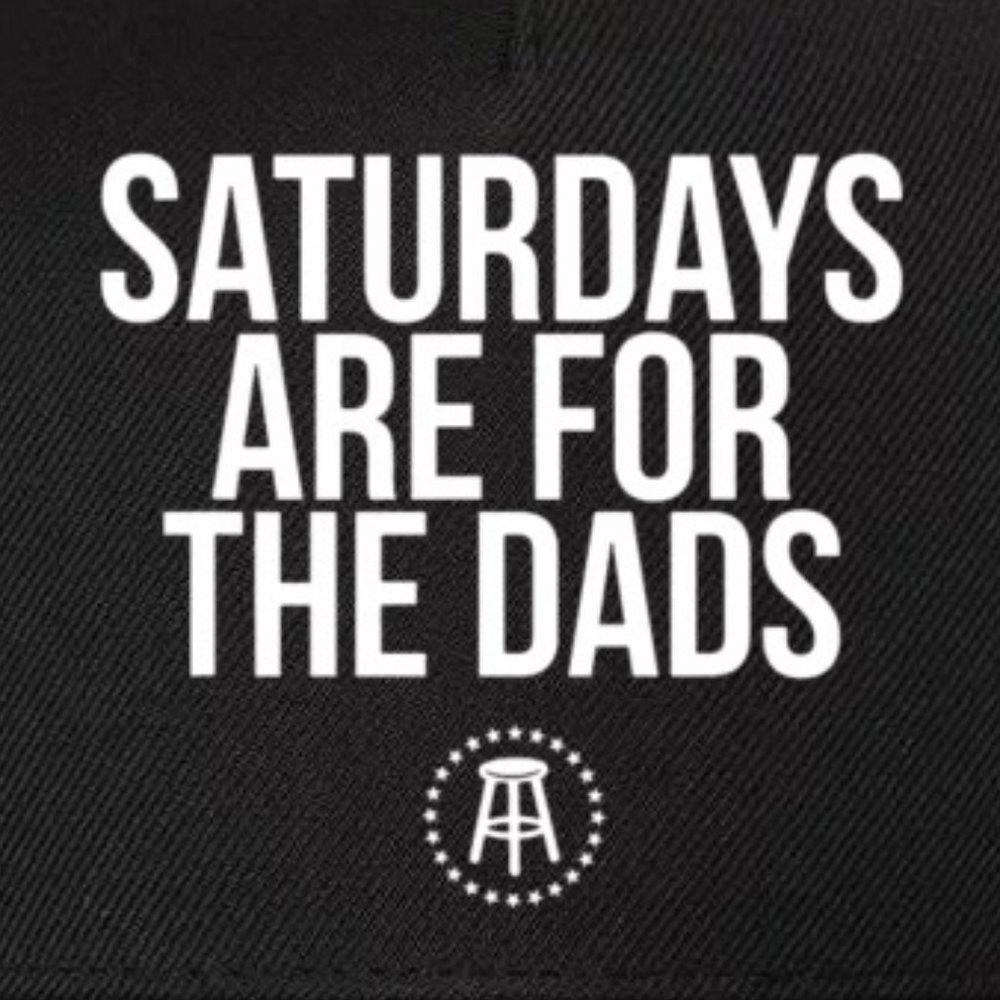 Barstool Sports Saturdays are for Dads Snapback Hat - Charcoal